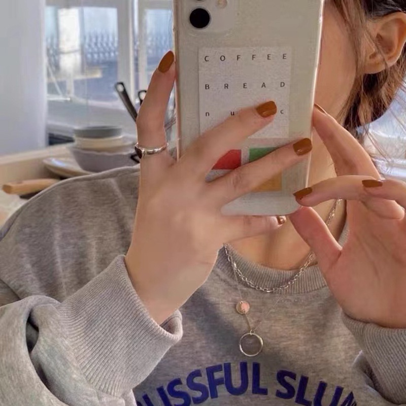 Vòng cổ hai lớp mặt hình tròn bằng kim loại phối tua rua phong cách Hip Hop thời trang cho nữ