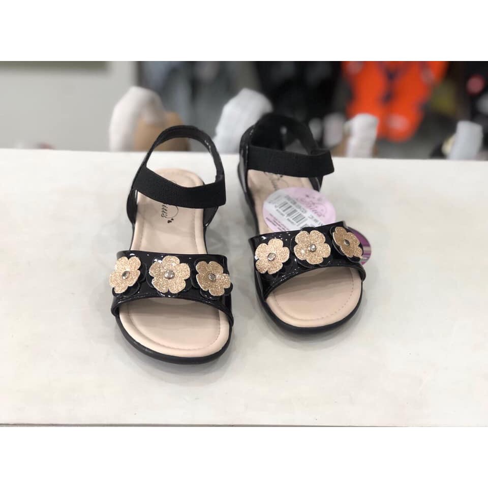 Sandal bé gái BlTIS 28-37 ❤️ Giày quai hậu học sinh gắn 3 bông hoa xinh xắn DTB070288