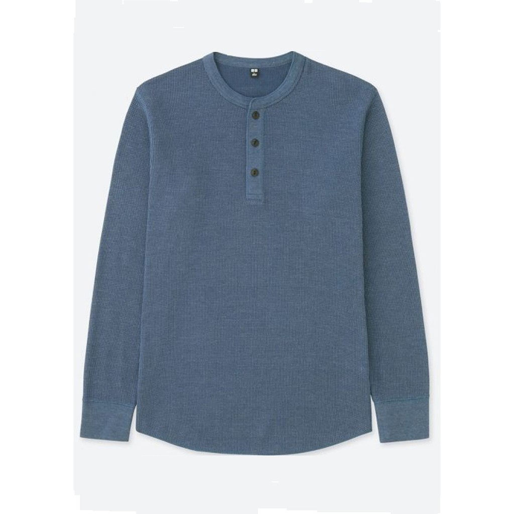 Áo Thun Nam Cổ Tròn Dài Tay Xanh Biển | BigBuy360 - bigbuy360.vn