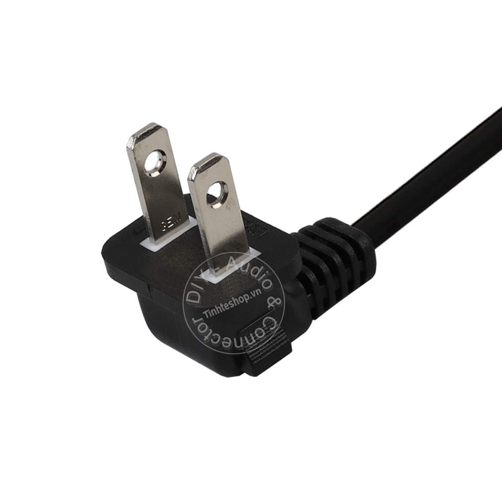 Dây nguồn số 8 cho TV Máy in Đài cassette 1.5 mét 2 đầu bẻ góc