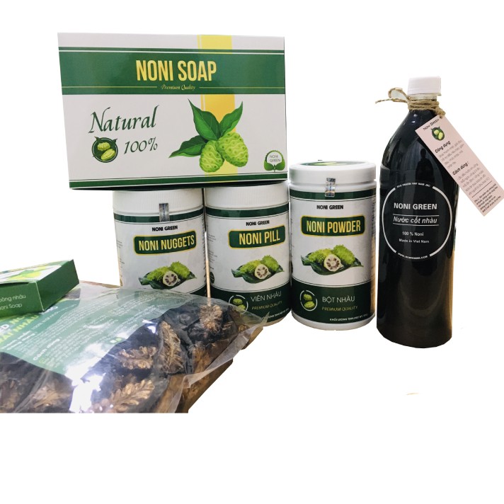 Set quà tặng 6 món Noni Green - Các sản phẩm từ trái nhàu
