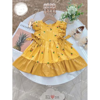 Váy quả dứa-thơm 2 nơ cho bé gái