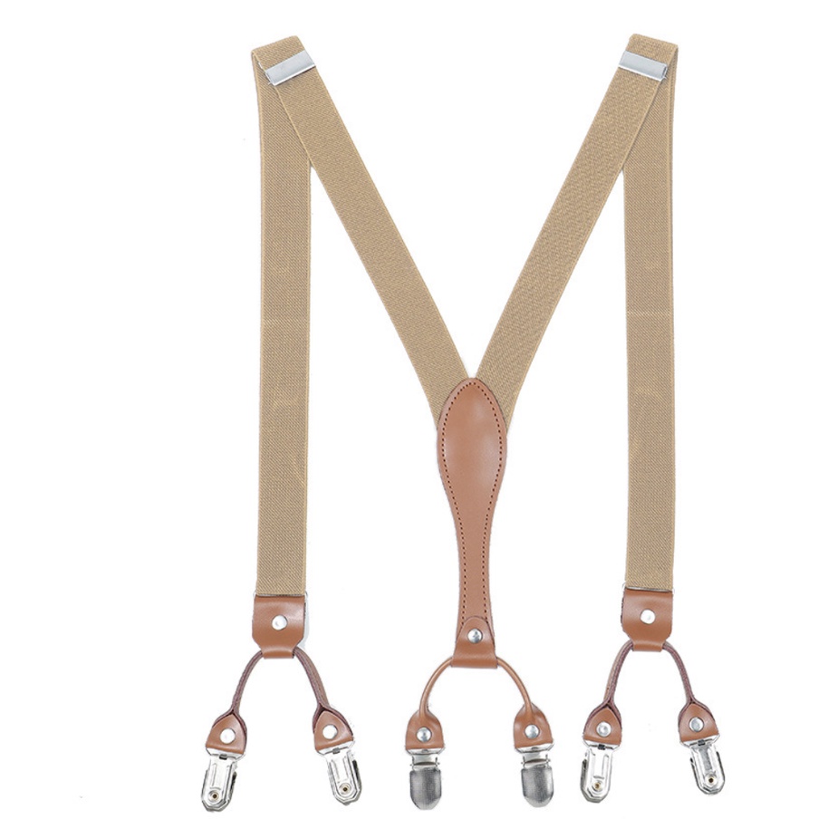 Dây đai chữ Y 2.5cm 6 kẹp kết da có 5  màu lựa chọn  trung niên Giangpkc 2022 Phụ kiện cưới Giang