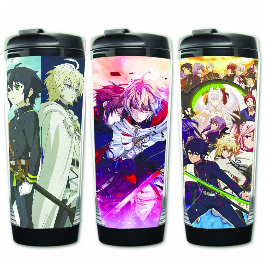 Bình nước IN HÌNH Nhà có 5 nàng dâu Âm dương sư Aikatsu! Among us Arknights anime chibi cốc đựng quà tặng tiện lợi