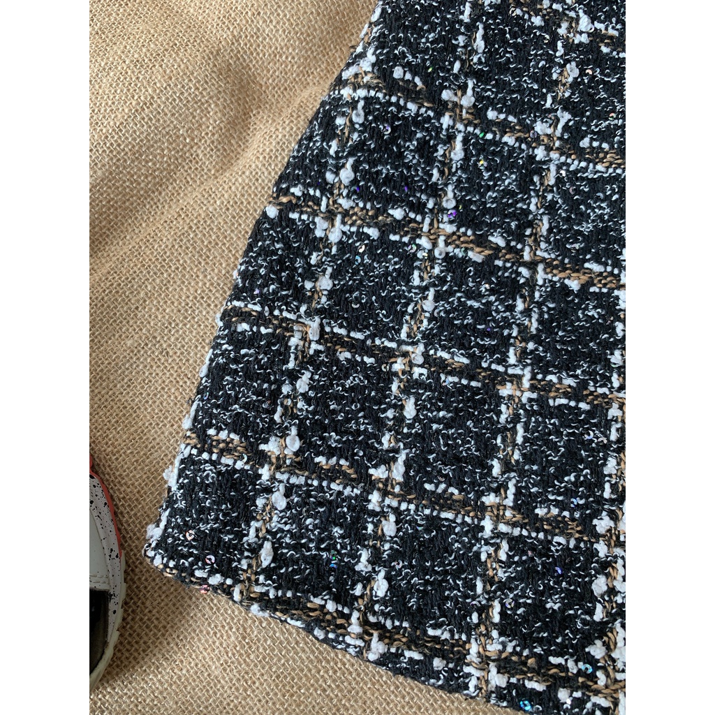 Chân váy dạ tweed