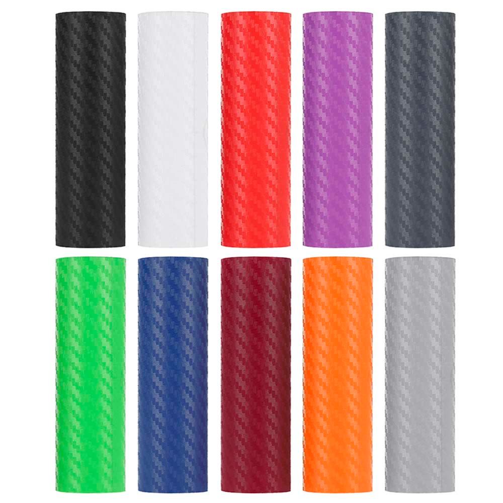 NEDFS Multicolor Car Sticker Waterproof Vinyl Decal Carbon fiber film 3D Wrap Sheet Roll Film Car Styling Interior 127cm*10cm Car Film/Multicolor