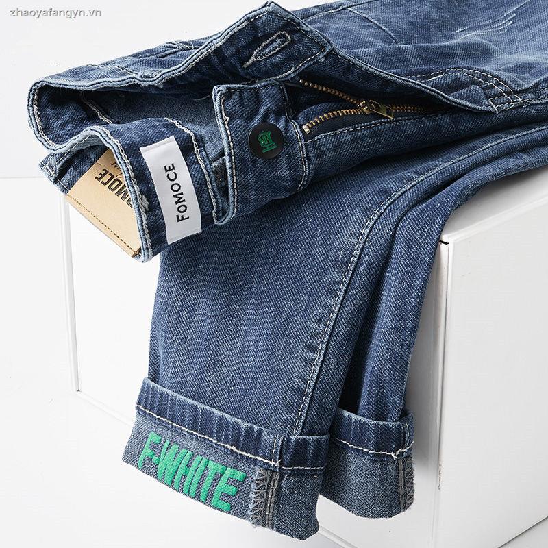 Quần jeans dài ống rộng thời trang dành cho nam