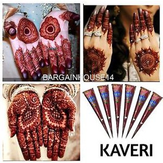 COMBO 02 MỰC XĂM HENNA KAVERI - MÀU NÂU TRUYỀN THỐNG - 100% HENNA TỰ NHIÊN, KHÔNG PPD