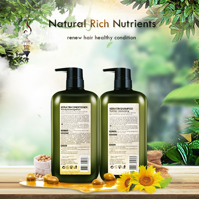 Dầu gội xả phục hồi siêu mượt Dangello Keratin 800ML chính hãng