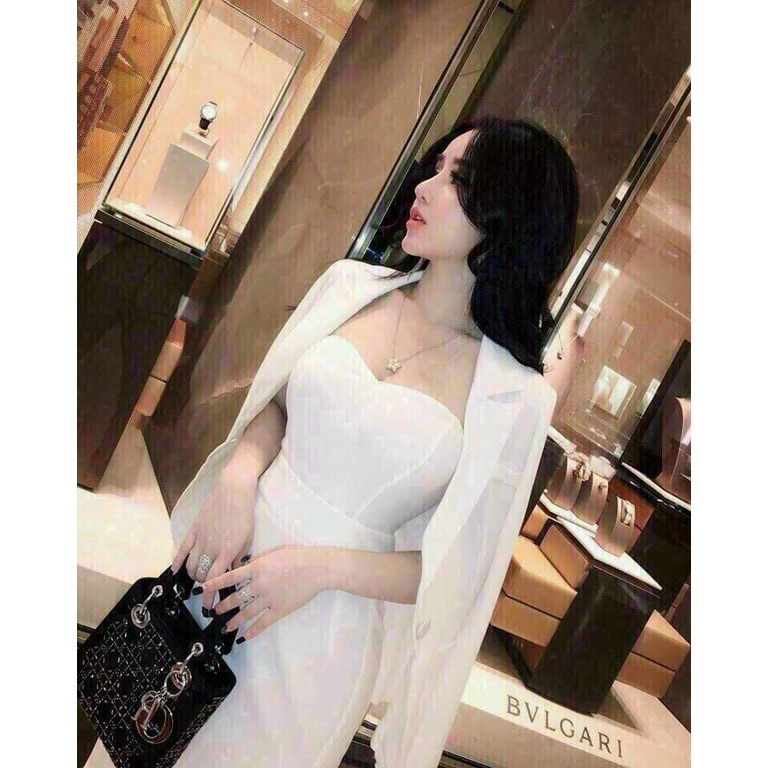 Sét vest & đầm body trẻ trung cá tính fashionzero - 80104