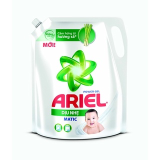 Túi nước giặt Ariel dịu nhẹ cho da nhạy cảm Hương Sả 2lit