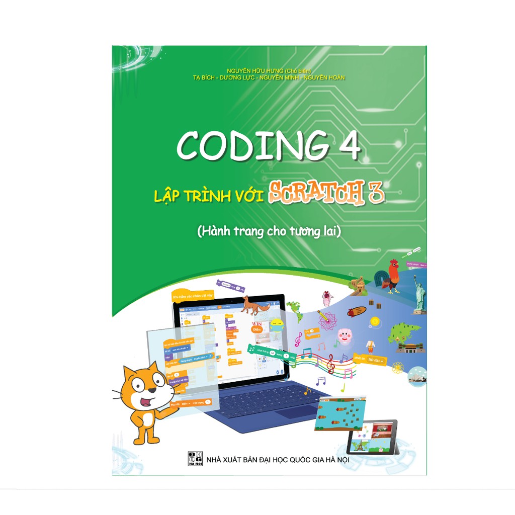 Sách Coding 4 lập trình với Scratch 3 (Dành cho học sinh lớp 4)