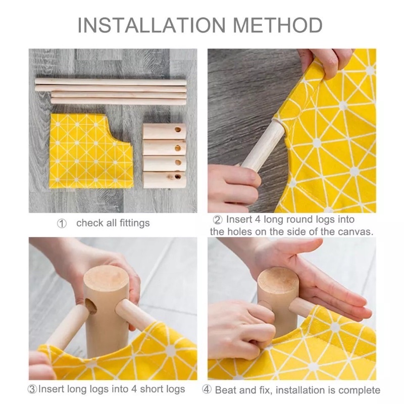 Giường gỗ dành cho mèo phong cách Nhật