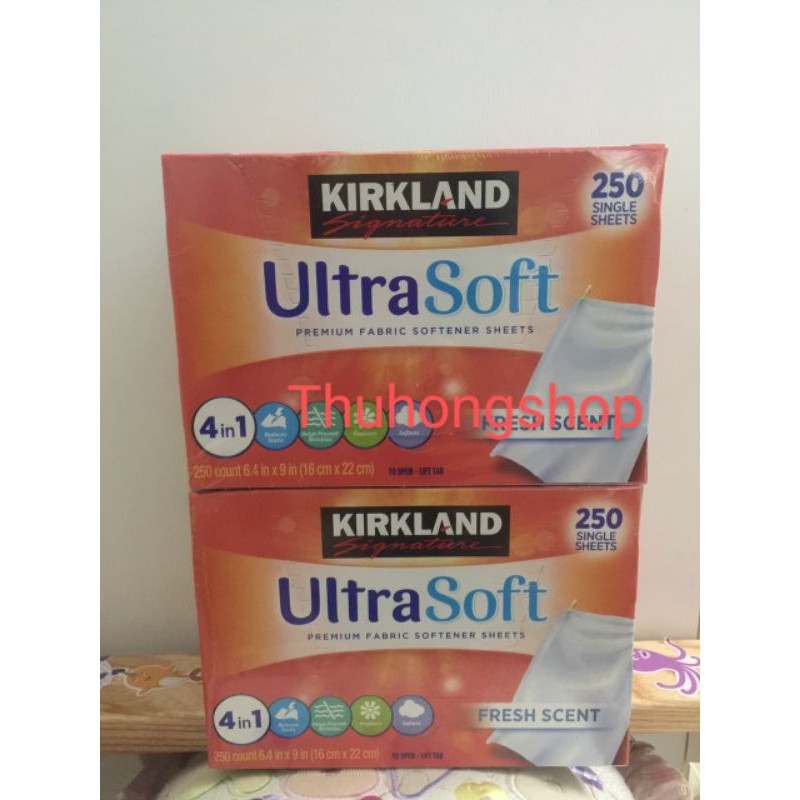 Giấy sấy Thơm Quần Áo Kirkland Fabric Softener chuẩn mỹ