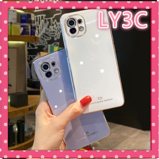 Ốp Điện Thoại Silicone Mềm Mạ Điện LY3C Cho Xiaomi mi 11 lite / 10t pro / 11t pro / 11t / 11 / Redmi 9A / 9 / 9C
