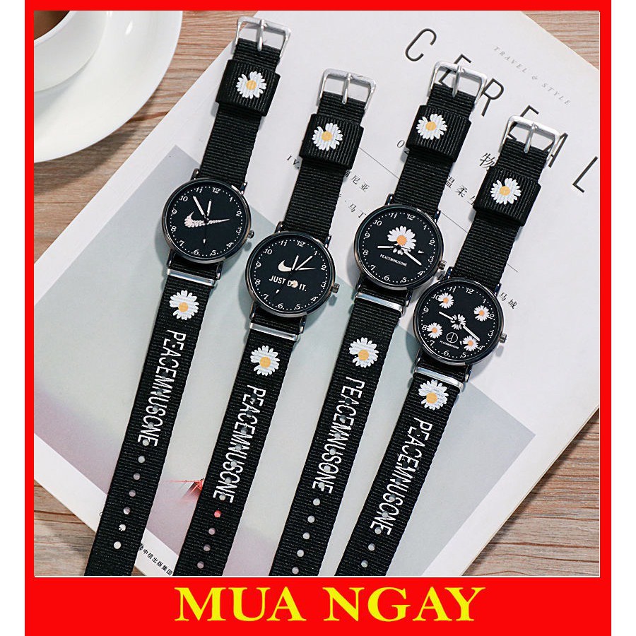 Đồng hồ nam nữ đeo tay thời trang hoa cúc DH105 cực đẹp