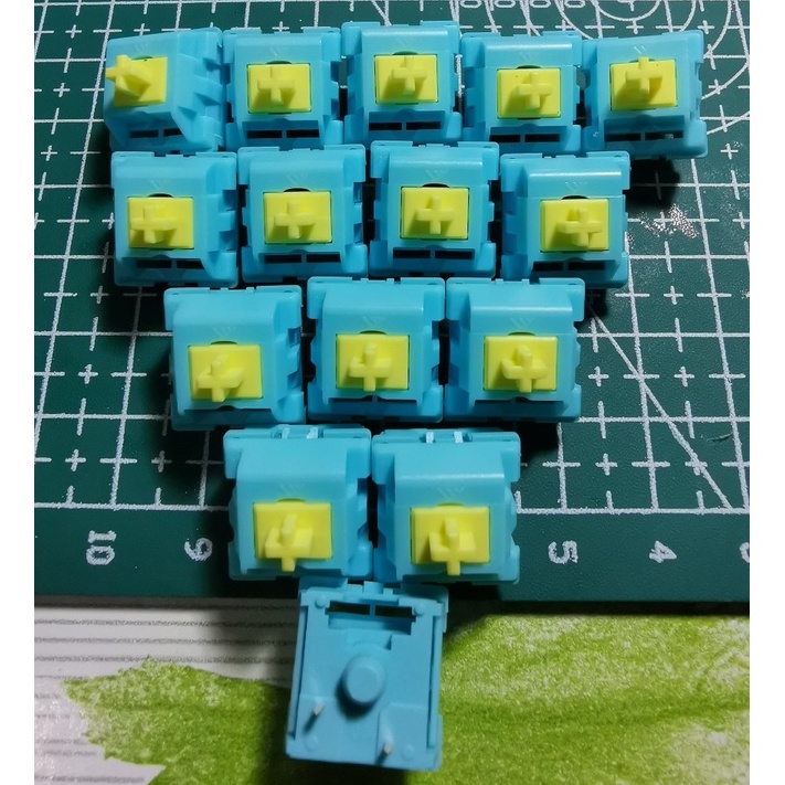 KTT Mint/Seasalt lemon Công tắc bàn phím cơ linear switch - TING Switch Store