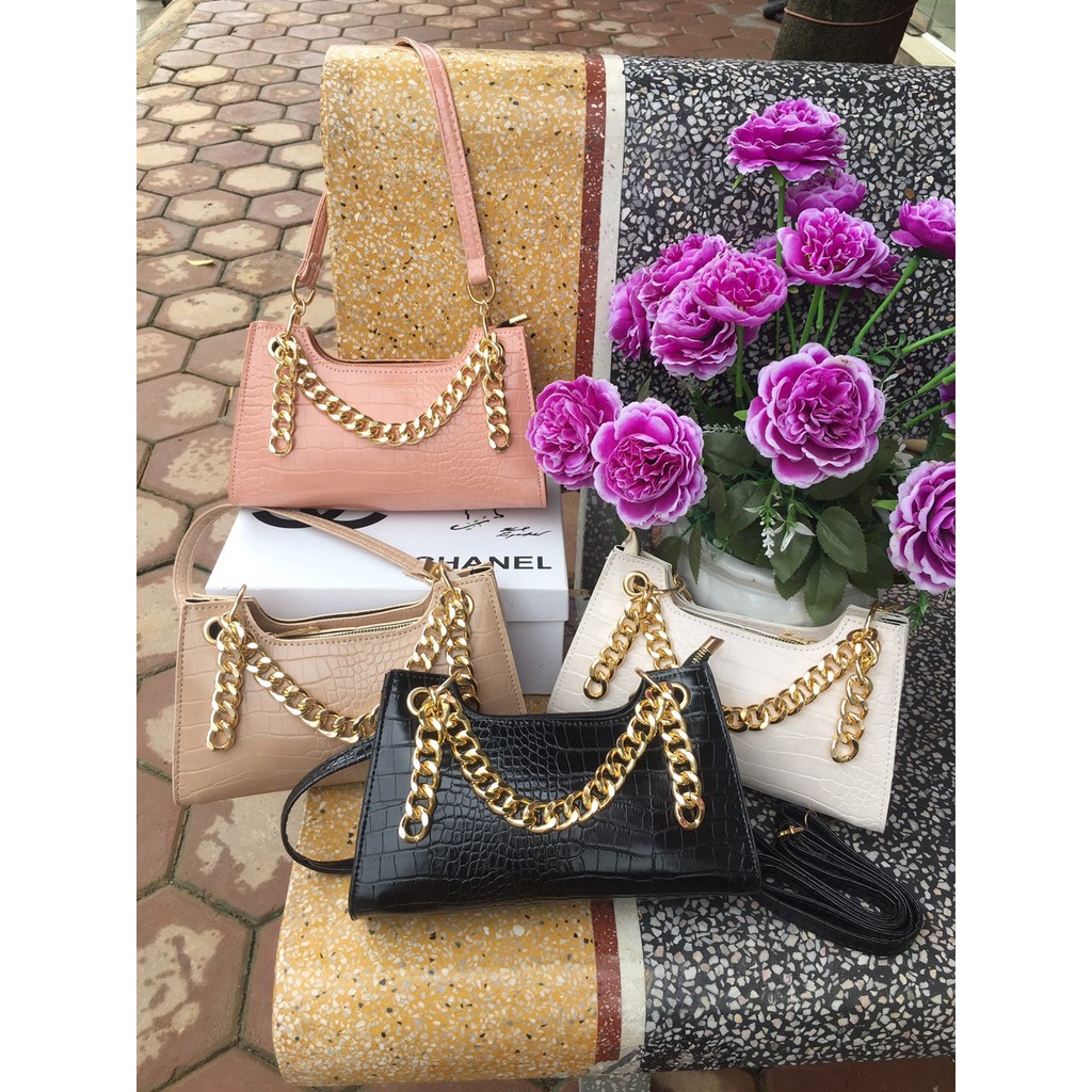Túi kẹp nách Apede dây xích vàng 🧡🧡🧡 Freeship