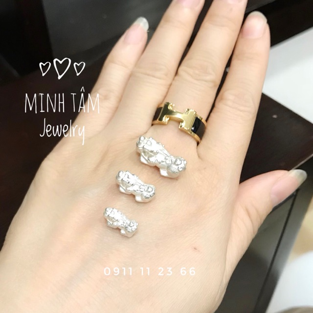 Tỳ hưu bạc ta size mini-Minh Tâm Jewelry