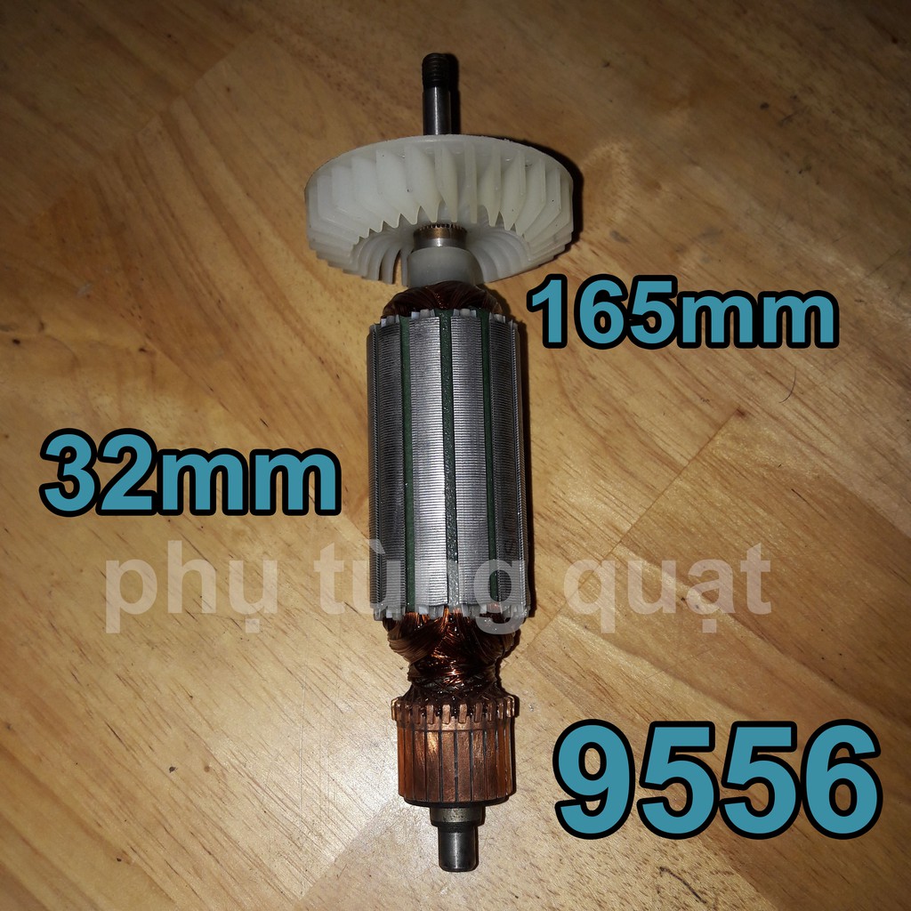 Roto máy mài makita 9556 ruột lõi đồng - phụ tùng dụng cụ cầm tay rô to và rotor máy cắt 1 tấc