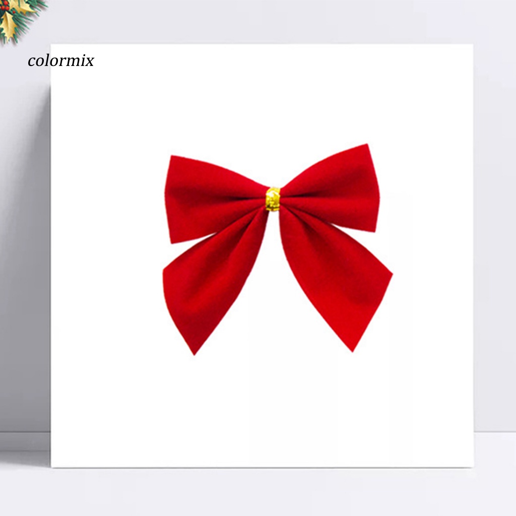 Set 12 Nơ Đỏ Trang Trí Cây Thông Noel