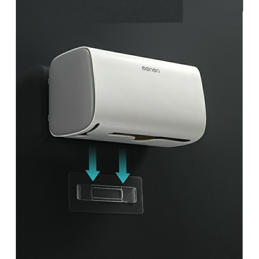 Hộp Đựng Giấy Đa Năng OENON có ngăn để đồ tiện lợi lắp đặt dán tường gạch men