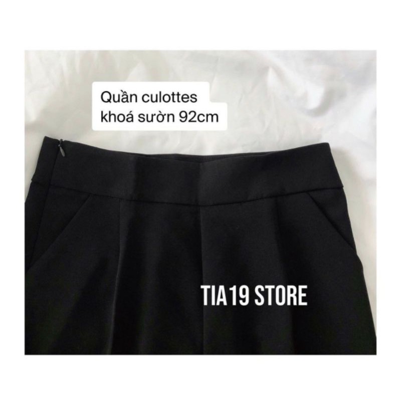 Quần Culottes khoá sườn chất tuyết mưa | BigBuy360 - bigbuy360.vn