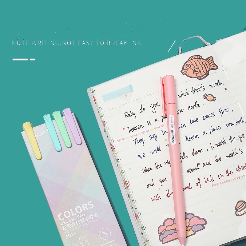 Bút kaco bút gel pen kaco bản dupe kaco pure bút gel nhiều màu set 5 bút phụ kiện văn phòng phẩm VP10