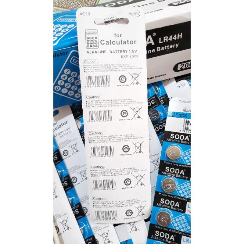 Vỉ 10 viên pin cúc áo AG13 1.5V lắp đồ chơi trung thu điều khiển và các thiết bị