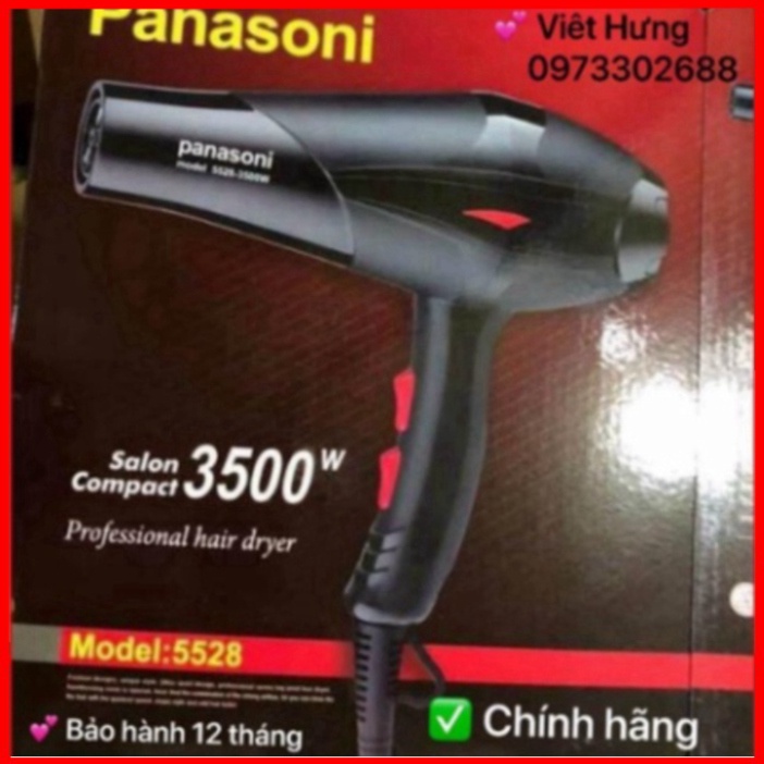 Máy Sấy Tóc 2 Chiều Model 5528 Công Suất Lớn 3500W(Tặng Dụng Cụ Tạo Kiểu ) - Bảo hành 12 tháng lỗi 1 đổi 1