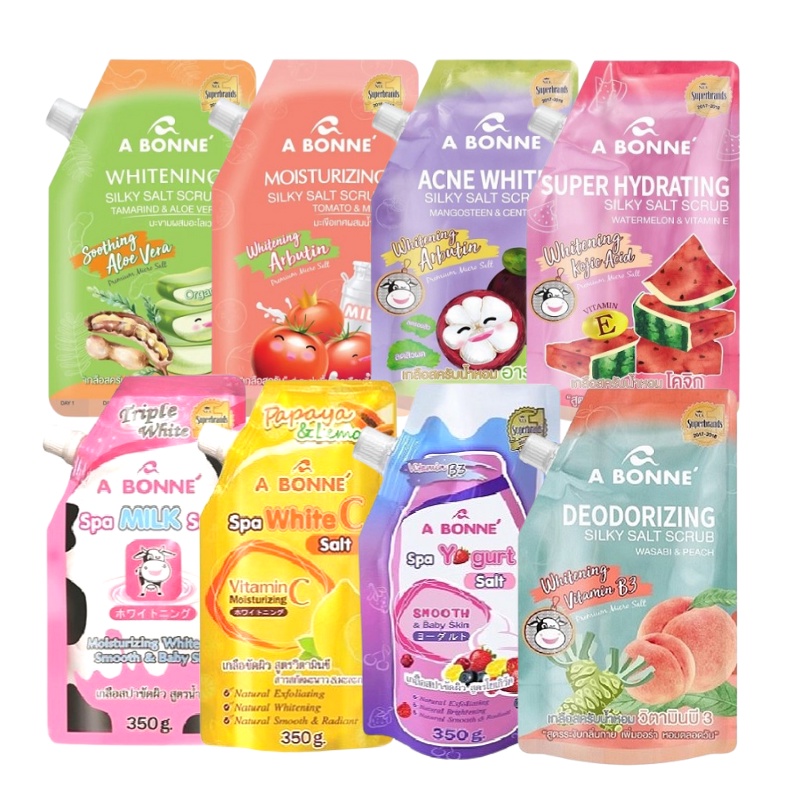 Combo Sạch Da, Sáng Da Và Dưỡng Ẩm Cho Da Sữa Tắm Hatomugi 800ml Và Muối Tắm A Bonne 350g