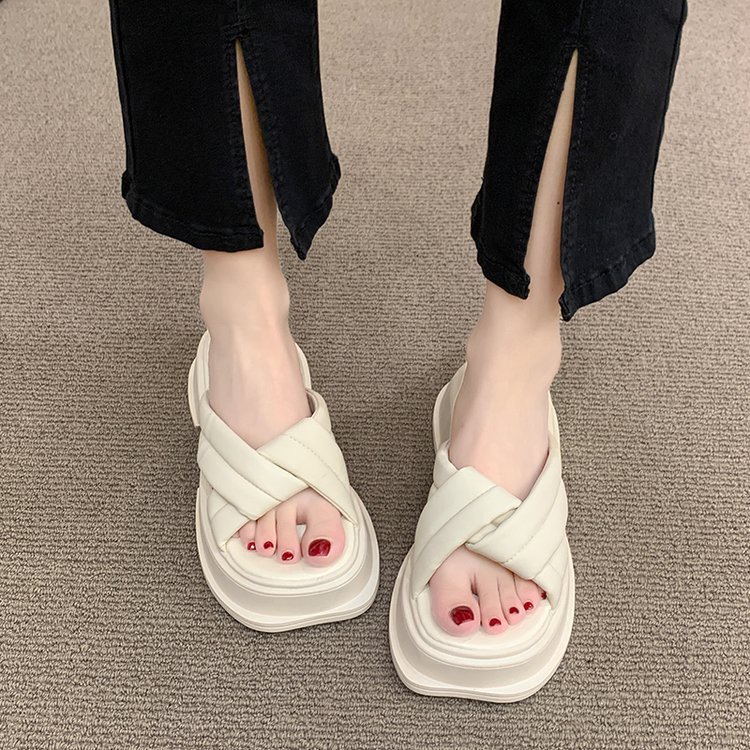 Dép Sandal Đế Dày Thời Trang Dành Cho Nữ