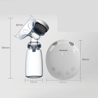 Máy hút sữa điện đôi Real Bubee (Có chế độ massage kích sữa, hút êm ái như em bé bú), May hut sua dien doi Real Bubee