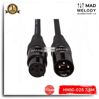 Hosa Pro Microphone Cable HMIC-025 (7.5m) (REAN XLR3F - XLR3M) (Dây cáp Micro thu âm canon XLR cao cấp, Brand New)