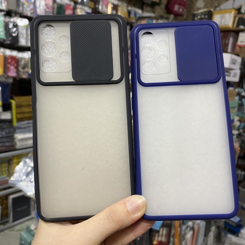 Ốp samsung A32 4G, A52, A72, A20S, A12, A21S, A51, A71, , A31 viền dẻo lưng nhám nắp trượt che camera