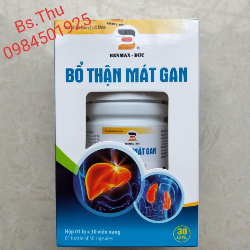 Bổ Thận Mát Gan Benmax Đức lọ 30 viên dùng được cho cả nam và nữ
