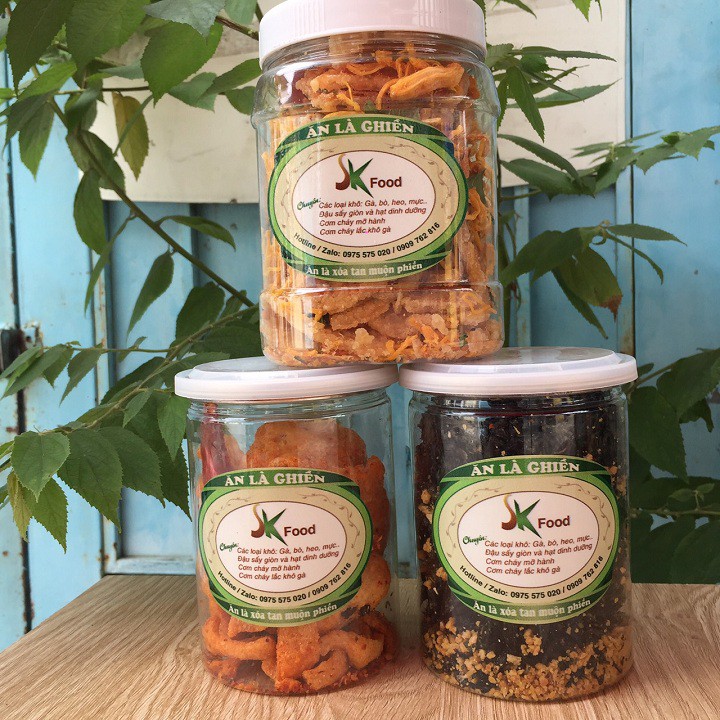 Combo 3 hũ rong biển - da heo - cơm cháy khô gà HIỆU SK FOOD | BigBuy360 - bigbuy360.vn