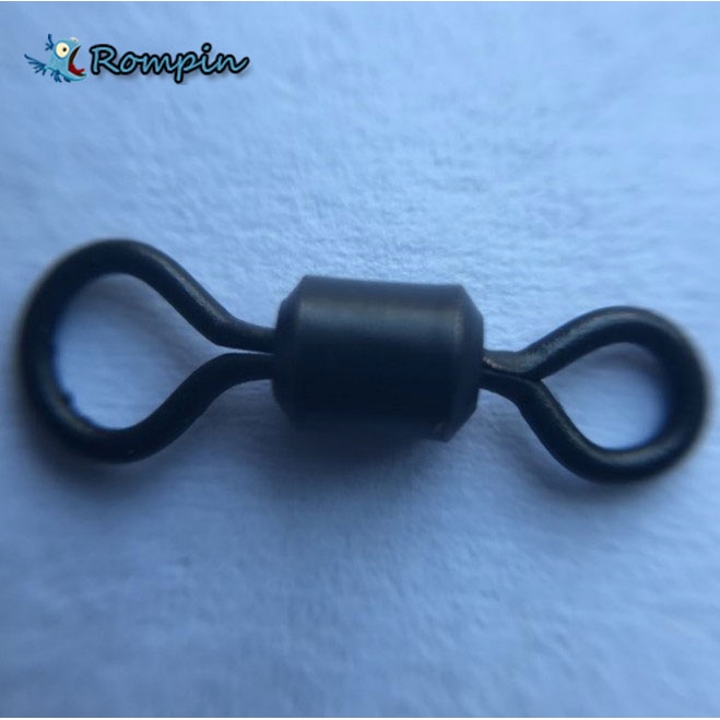 Set 30 Kẹp Xoay Mắt Màu Đen Cỡ 4# (UK 8)#Móc Câu Cá Chuyên Dụng Chất Lượng Cao