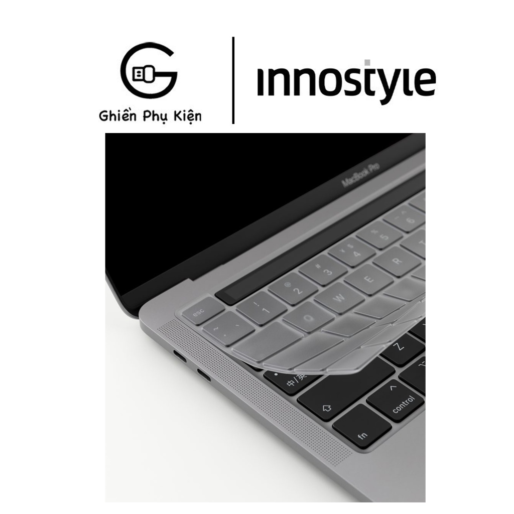 Phủ Phím Innostyle USA Keyguard Prime Black For Macbook Air/Pro M1 13/14/16inch