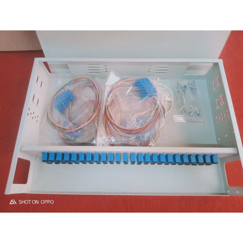 ODF 48FO rack chuẩn SC/UPC, Single mode, full phụ kiện