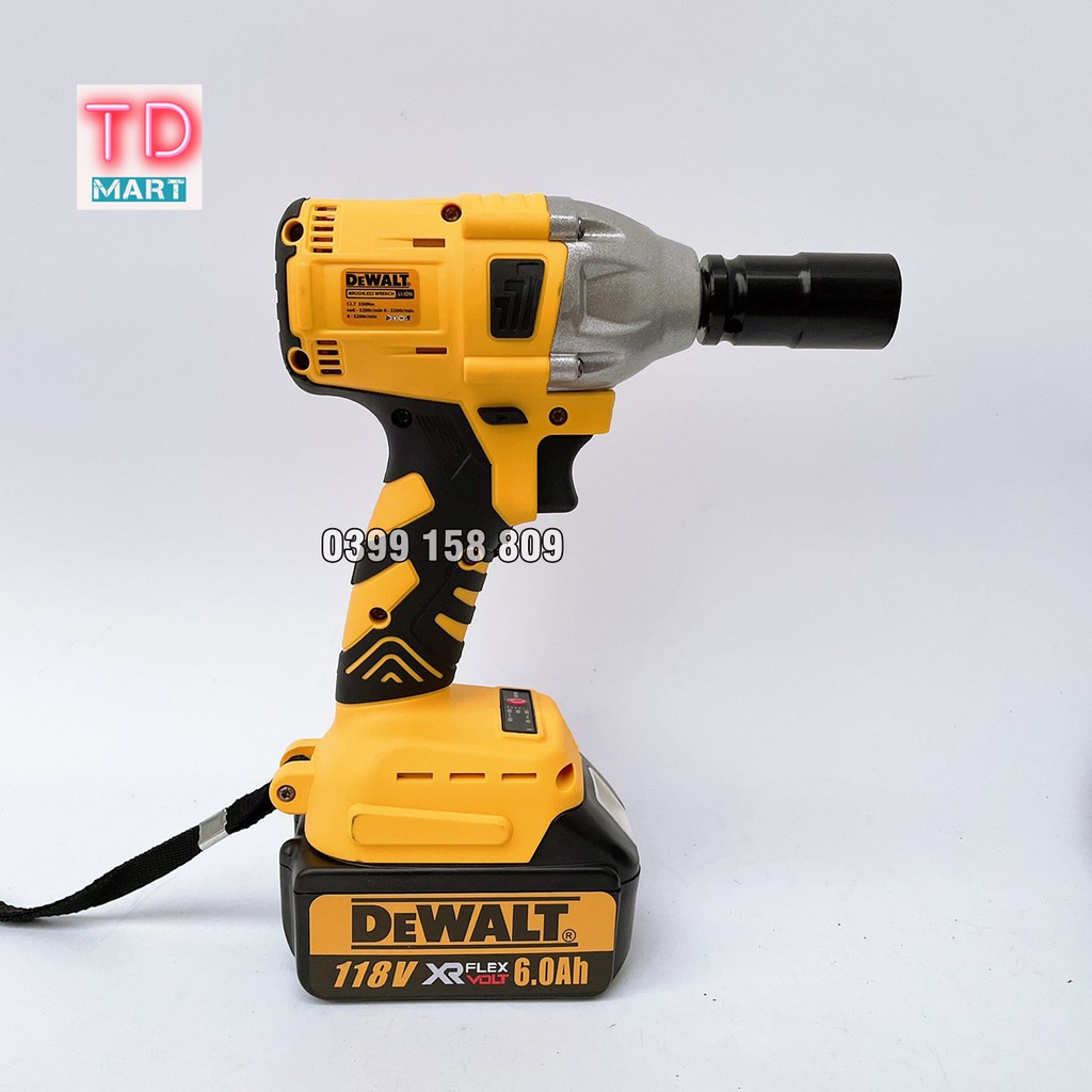 Máy Siết Bulong DEWALT 118V 100% đồng Tặng Khẩu 22 Và Đầu chuyển vít