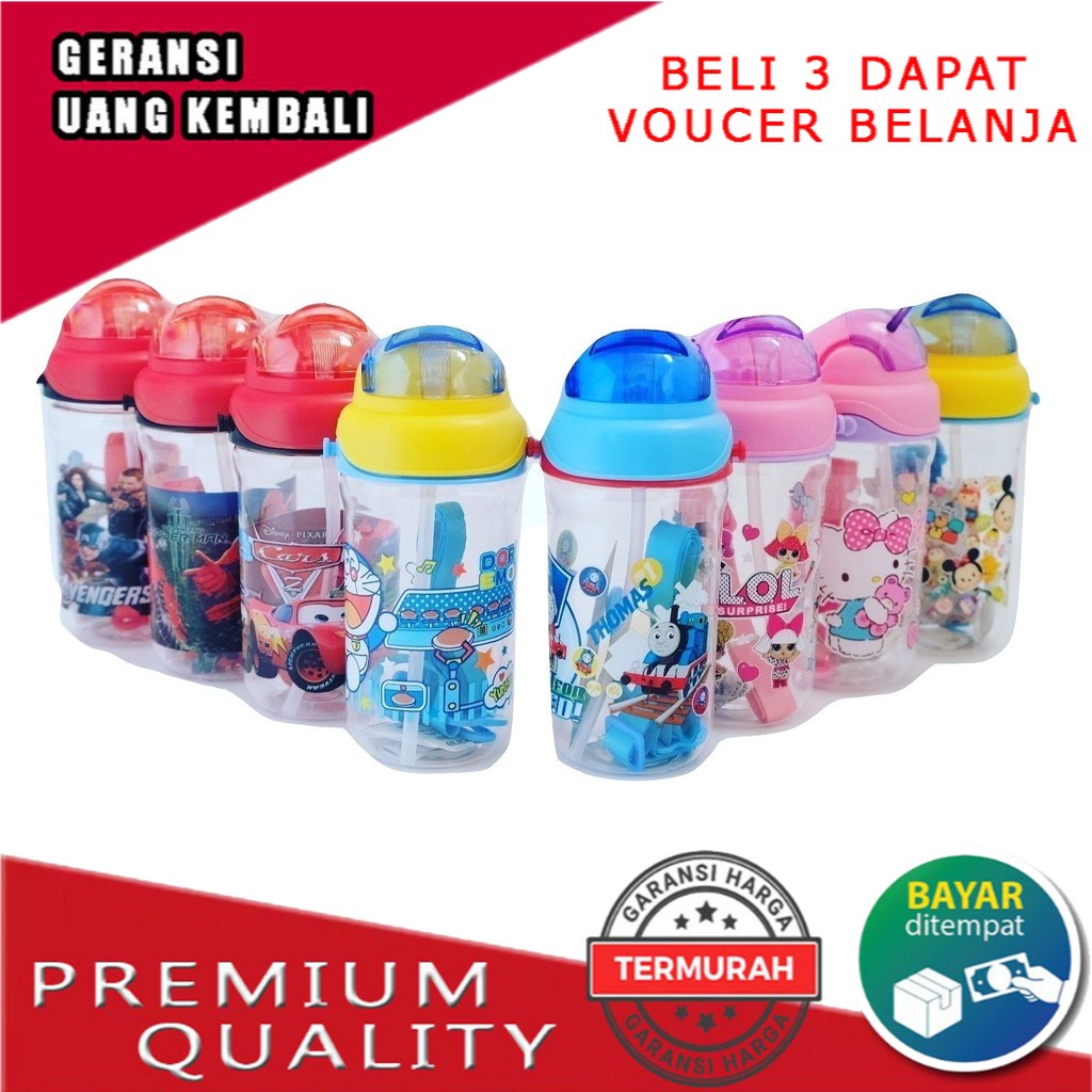 Bình Nước Hình Nhân Vật Dễ Thương 420 ml (H881) / BPA Dung Tích 420 ml