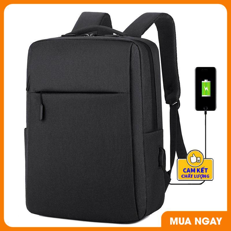 Balo laptop 14 inch cho nam,nữ đẹp và chống sốc dùng đi làm,đi học và đi du lịch kèm dây USB ST0031