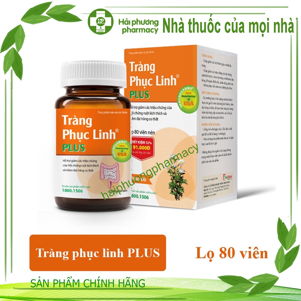 Tràng Phục Linh Plus Giải pháp cho người bị đại tràng hội chứng ruột co thắt
