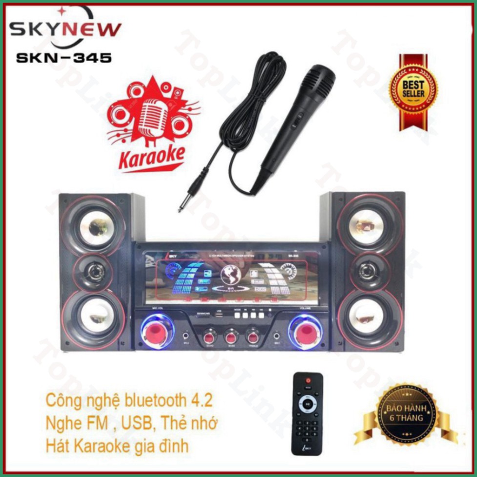 [TopLink] Dàn Âm Thanh Tại Gia - Dàn Âm Thanh Tại Nhà Hát Karaoke Kết Nối Bluetooth SKYNEW SK-345 Siêu Bass Hai Kênh