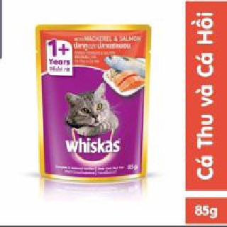 Thức ăn cho mèo Whiskas vị cá hồi 85g