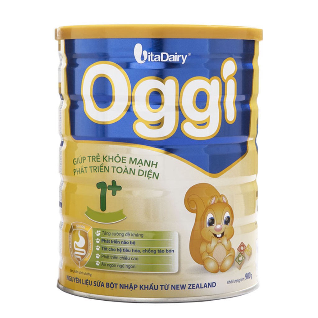 [CHÍNH HÃNG] Sữa Bột Vitadairy Oggi 0+/1+/2+ Hộp 900g (Giúp trẻ khỏe mạnh phát triển toàn diện)