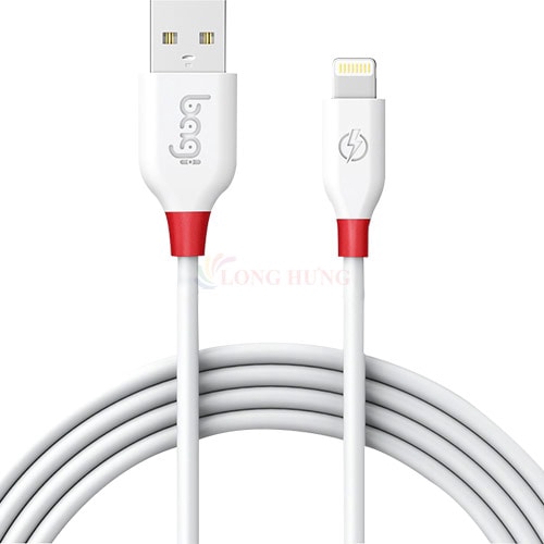 Cáp Sạc Lightning Iphone Bagi Dài 1.5m IA150 dành cho iPhone 5 5s 6 6s 7 7s 8 8s X 11, IPAD IPOD (trắng, Lightning, 1.5)