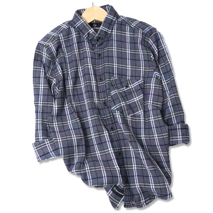 Áo Sơ Mi Tay Dài Vải Flannel Thiết Kế Thanh Lịch Cho Người Lớn Tuổi