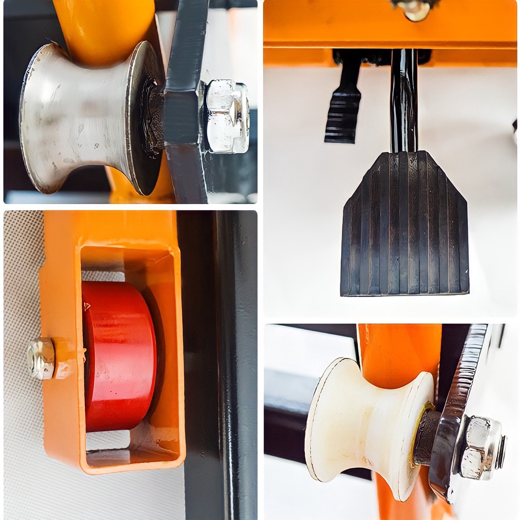 Xe nâng tay 200kg cao 1m25 bánh xe thẳng